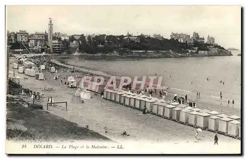 Cartes postales Dinard La Plage et la Malouine