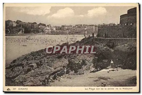 Cartes postales Dinard La Plage vue de la Pointe de la Malouine