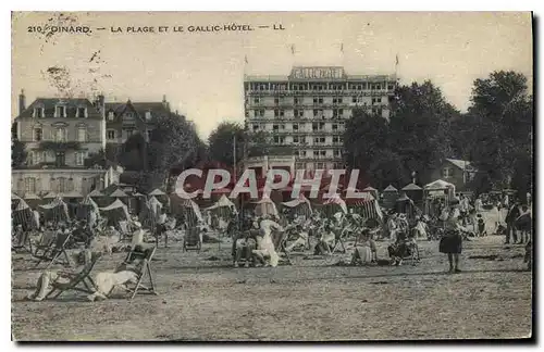 Cartes postales Dinard La Plage et le Gallic Hotel