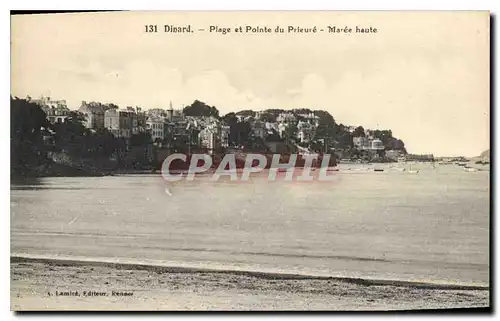 Ansichtskarte AK Dinard Plage et Pointe du Prieure Maree haute