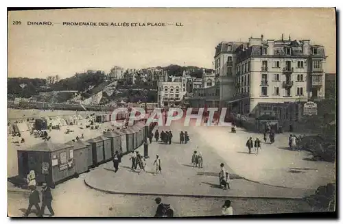 Ansichtskarte AK Dinard Promenade des Allies et la Plage