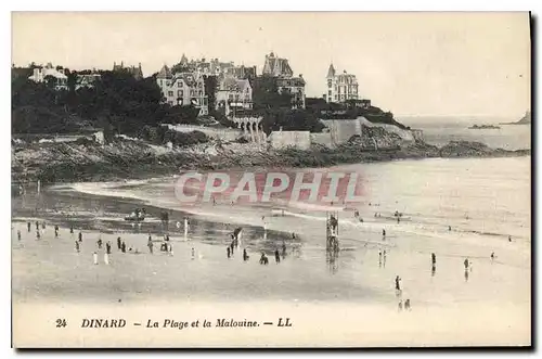 Cartes postales Dinard La Plage et la Malouine