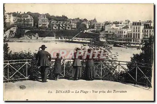 Ansichtskarte AK Dinard La Plage Vue prise des Terrasses