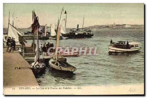 Cartes postales Dinard La Cale et le Ponton des Vedettes