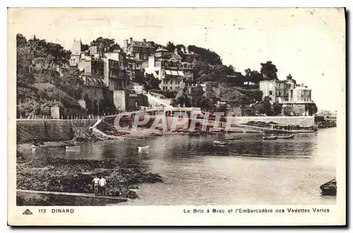 Cartes postales Dinard Le Bric a Brac et l'Embarcadere des Vedettes Vertes