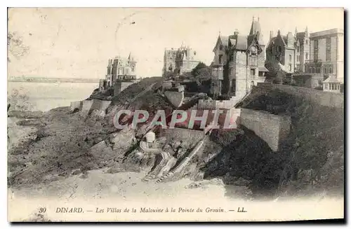 Cartes postales Dinard Les Villas de la Malouine a la Pointe du Grouin