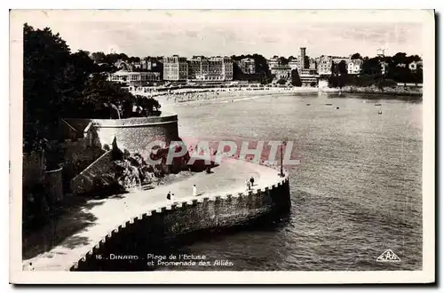 Ansichtskarte AK Dinard Plage de l'Ecluse et Promenade des Allies