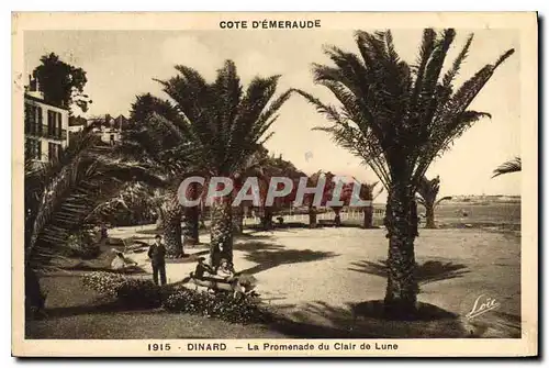 Ansichtskarte AK Dinard La Promenade du Clair de Lune