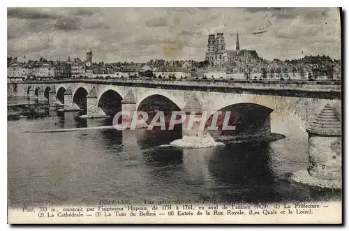 Cartes postales Orleans Vue generale et le Pont