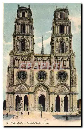 Cartes postales Orleans La Cathedrale