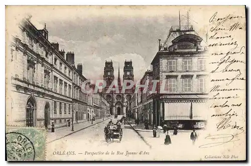 Cartes postales Orleans Perspective de la Rue Jeanne d'Arc