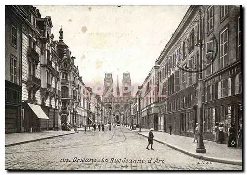 Cartes postales Orleans La Rue Jeanne d'Arc