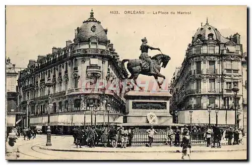 Cartes postales Orleans La Place du Martroi