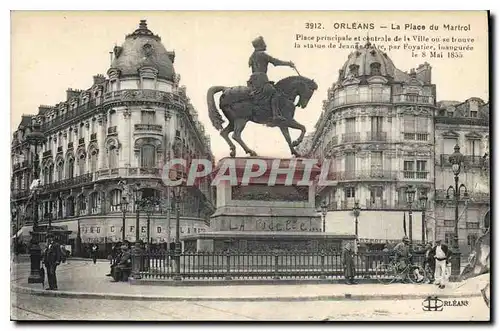 Cartes postales Orleans La Place du Martroi