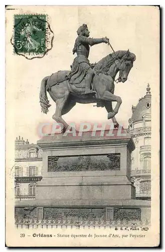 Cartes postales Orleans Statue equestre de Jeanne d'Arc