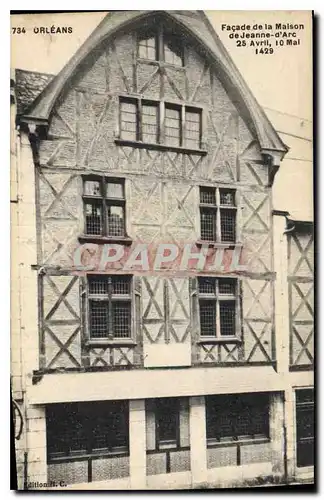 Ansichtskarte AK Orleans Facade de la Maison de Jeanne d'Arc