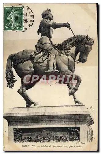 Cartes postales Orleans Statue de Jeanne d'Arc