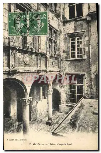 Cartes postales Orleans La Maison d'Agnes Sorel Musee Jeanne d'Arc
