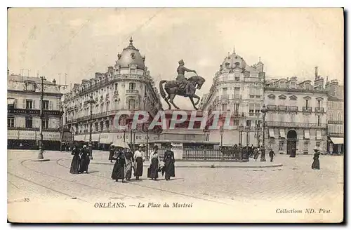 Cartes postales Orleans La Place du Martroi