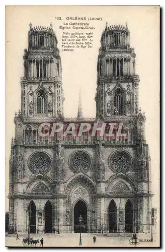 Cartes postales Orleans Loiret La Cathedrale Eglise Ste Croix