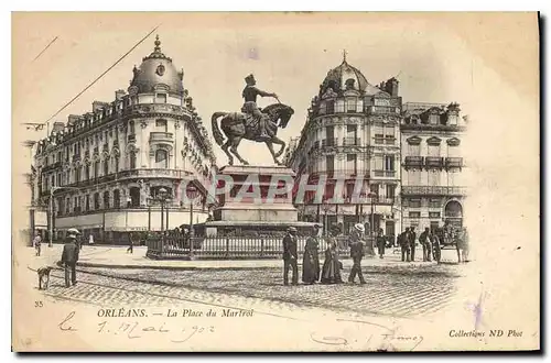 Cartes postales Orleans La Place du Martroi