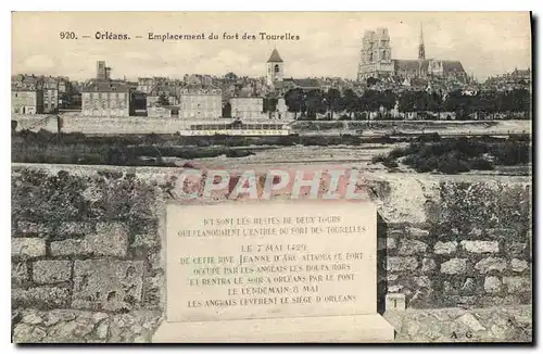 Cartes postales Orleans Emplacement du Fort des Tourelles