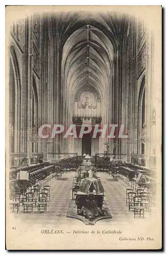 Cartes postales Orleans Interieur de la Cathedrale