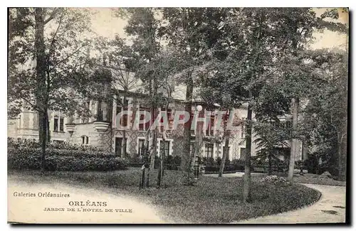 Cartes postales Orleans Jardin de l'Hotel de Ville