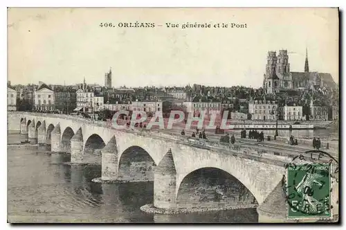 Cartes postales Orleans Vue generale et le Pont