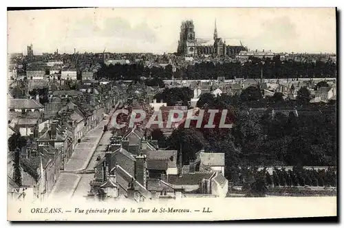 Ansichtskarte AK Orleans Vue generale prise de la Tour de St Marceau