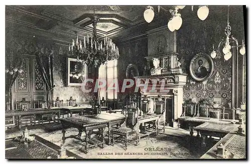 Cartes postales Orleans Salle des Seances du Conseil Municipal