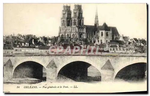 Cartes postales Orleans Vue generale et le Pont