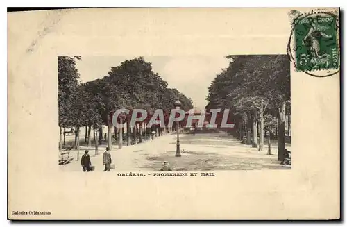 Cartes postales Orleans Promenade et mail