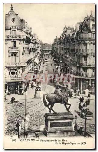 Cartes postales Orleans Perspective de la Rue de la Republique