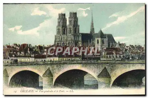Cartes postales Orleans Vue generale et le Pont
