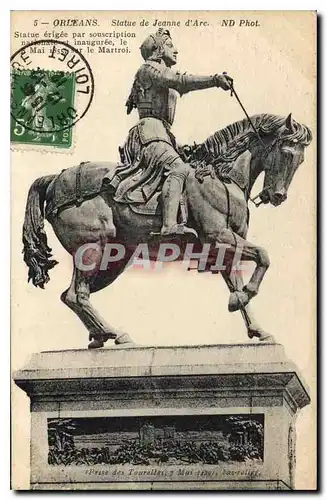 Cartes postales Orleans Statue de Jeanne d'Arc