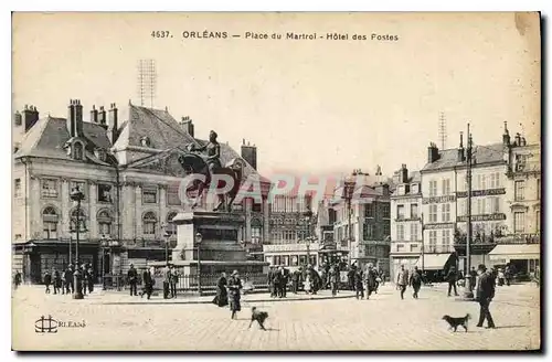 Cartes postales Orleans Place du Martroi Hotel des Fostes