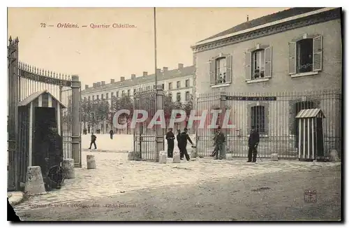 Cartes postales Orleans Quartier Chatillon Militaria