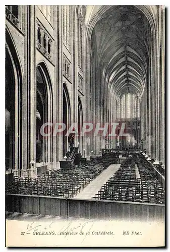 Cartes postales Orleans Interieur de la Cathedrale