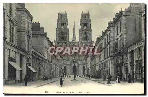 Cartes postales Orleans La Rue Jeanne D'Arc