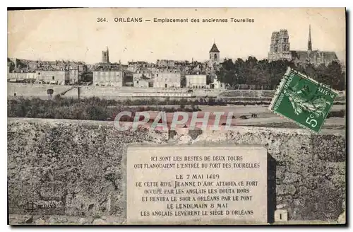 Cartes postales Orleans Emplacement des anciennes Tourelles