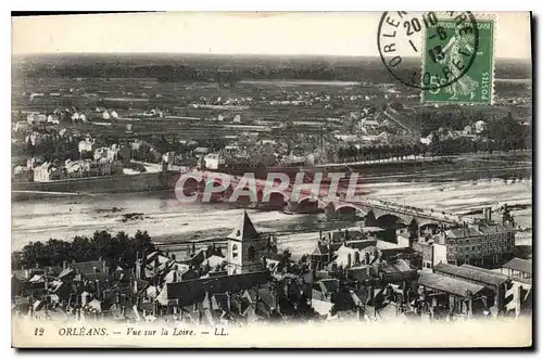 Cartes postales Orleans Vue sur la Loire