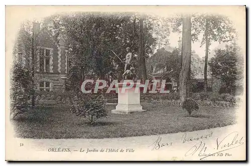 Cartes postales Orleans Le Jardin de l'Hotel de Ville