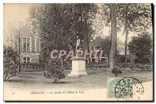 Cartes postales Orleans Le Jardin de l'Hotel de Ville