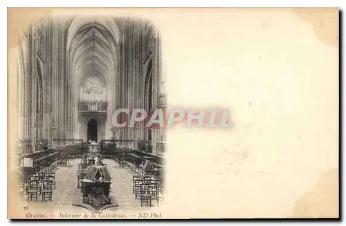 Cartes postales Orleans Interieur de la Cathedrale