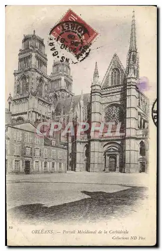 Cartes postales Orleans Portail Meridional de la Cathedrale