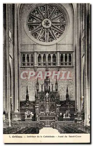 Cartes postales Orleans Interieur de la Cathedrale