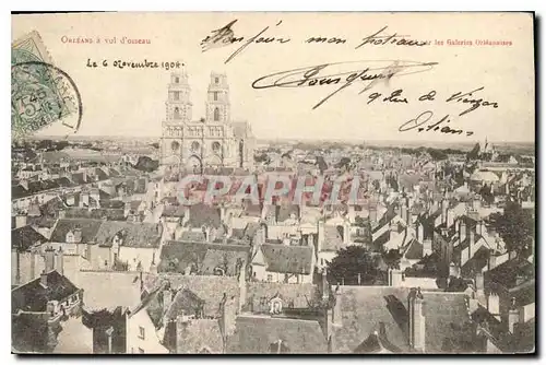 Cartes postales Orleans a vol d'oiseau