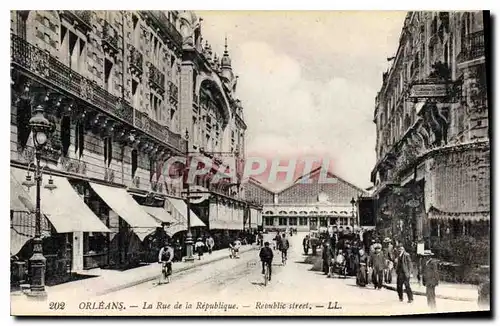 Cartes postales Orleans La Rue de la Republique