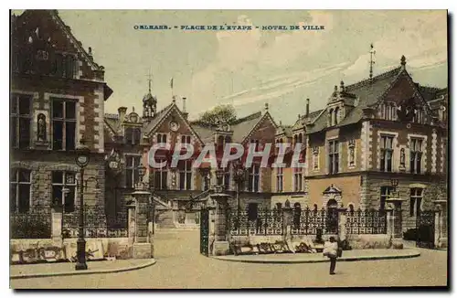Cartes postales Orleans Place de l'Etape Hotel de Ville